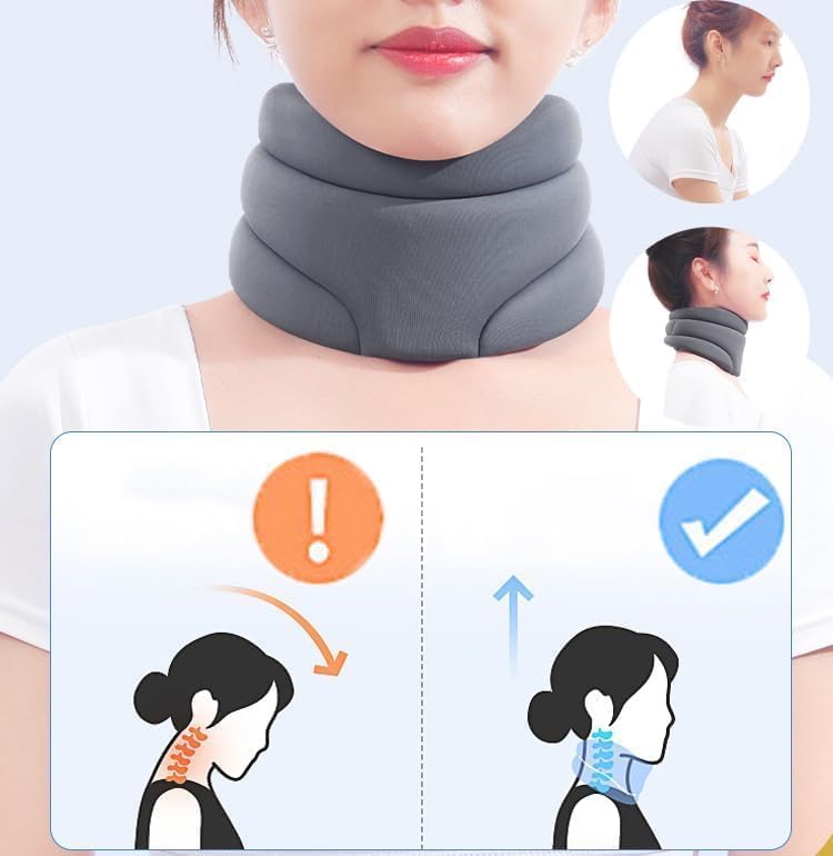 SnoreLess™ - Soporte Ergonómico para el Cuello Antirronquidos y Alineación Cervical