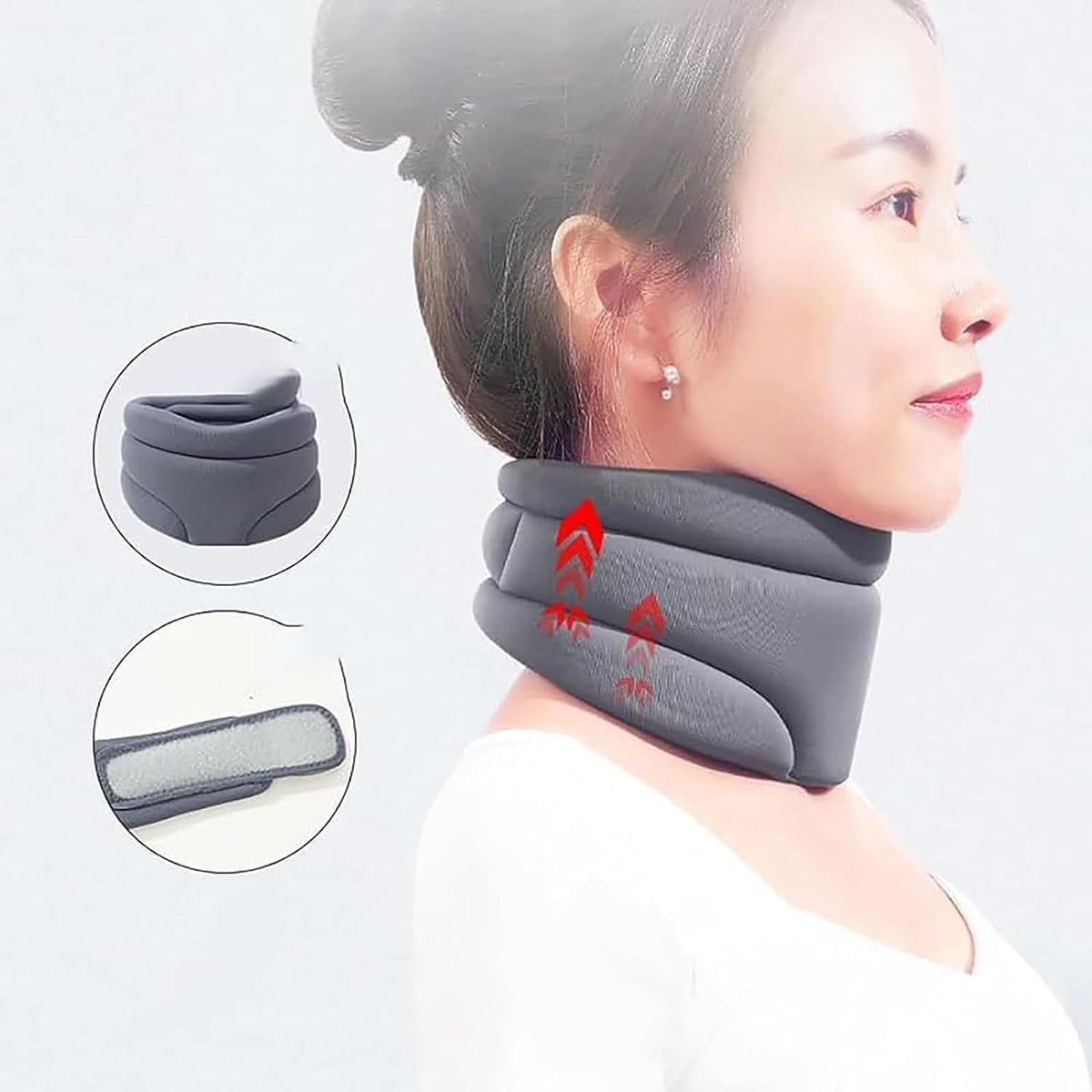 SnoreLess™ - Soporte Ergonómico para el Cuello Antirronquidos y Alineación Cervical