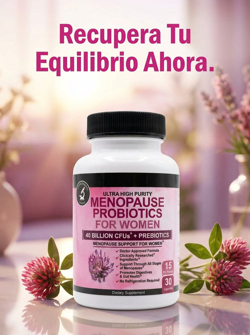 Menopause Probiotics For Women – Equilibrio Hormonal y Bienestar Femenino (30 Cápsulas)