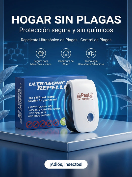 Ultrasonic Pest Repeller – Repelente Ultrasónico de Plagas
