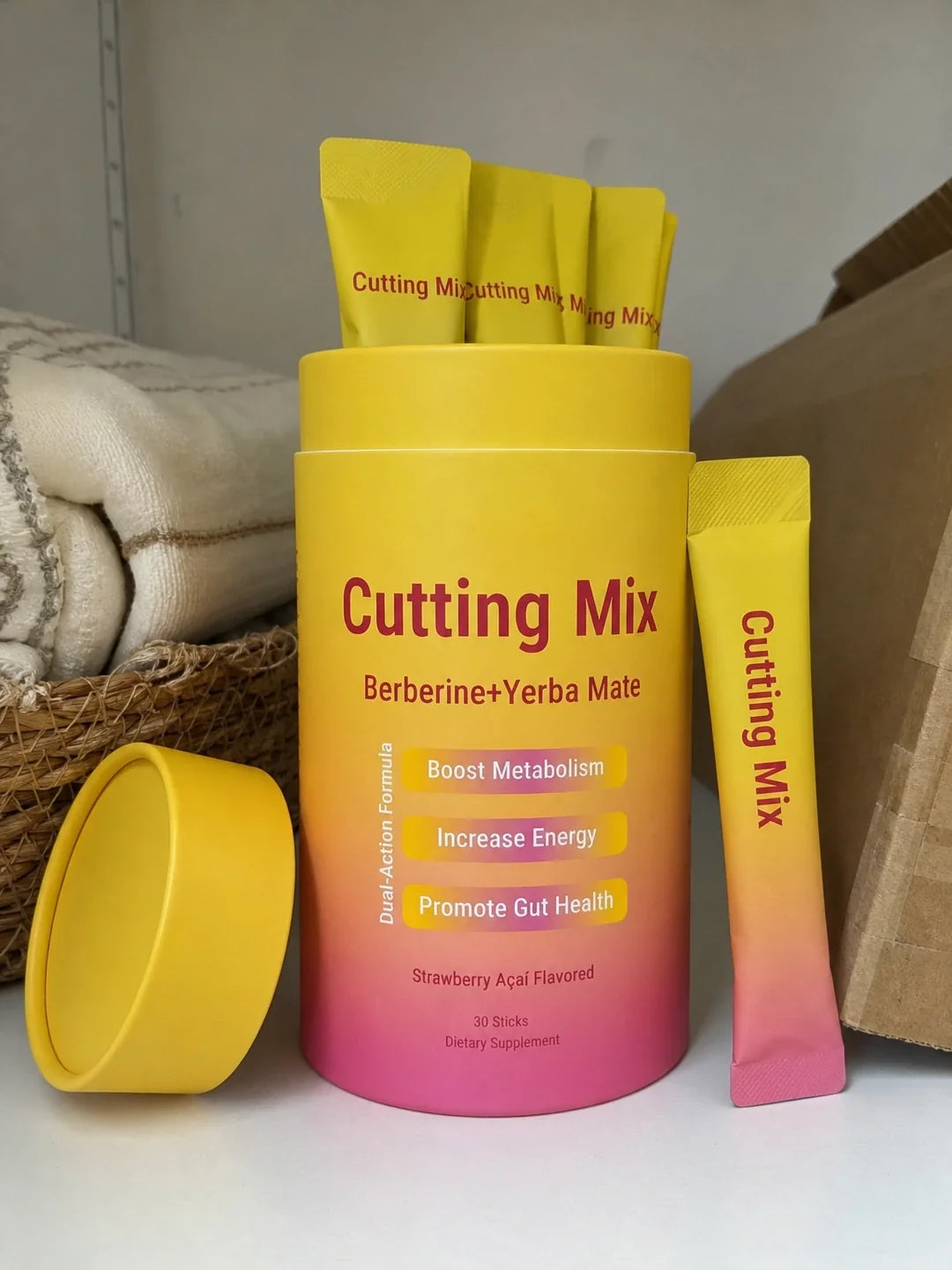 Cutting Mix Berberine + Yerba Mate - Acelera el metabolismo, Aumenta la energía y Favorece la salud intestinal